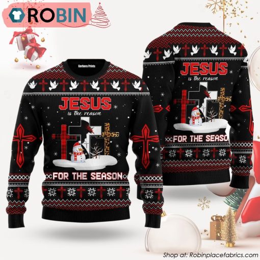 Jesus The Reason for The Season Ugly Christmas Sweater