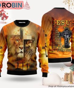 Jeus Is My God Ugly Christmas Sweater