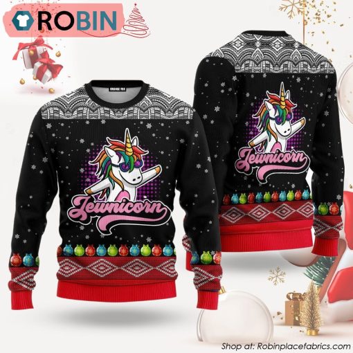 Jewnicorn Ugly Christmas Sweater