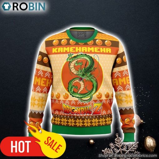 Kamehameha Dragon Ball Z Ugly Christmas Sweater 3D For Men and Women