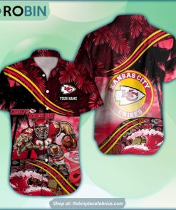 Kansas City Chiefs Mascot 3D Printed Summer Hawaiian Shirt Custom Kansas City Chiefs Mascot 3D Printed Summer Hawaiian Shirt Custom