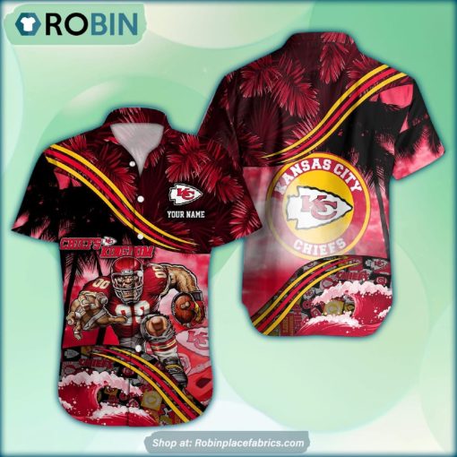 Kansas City Chiefs Mascot 3D Printed Summer Hawaiian Shirt Custom