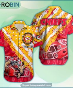 Kansas City Chiefs Mascot American Flag NFL Hawaiian Shirt