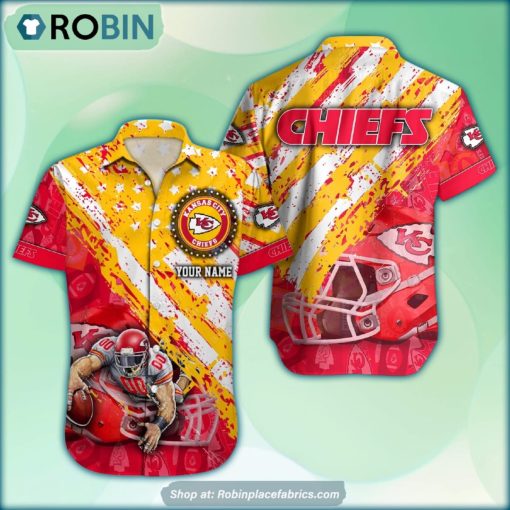 Kansas City Chiefs Mascot American Flag NFL Hawaiian Shirt