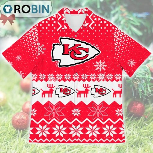 Kansas City Chiefs Ugly Christmas Design Short Sleeve Shirt