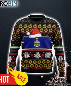 Kansas Sunflower Ugly Christmas Sweater 3D For Men and Women