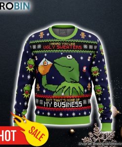 Kermit the Frog Ugly Christmas Sweater 3D For Men and Women