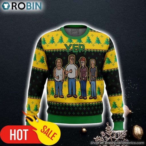 King of the Hill Yep Ugly Christmas Sweater 3D For Men and Women