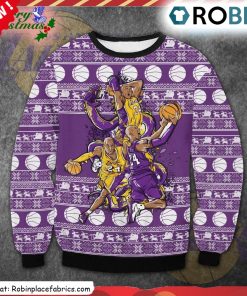 Kobe Bryant 24 Los Angeles Lakers Ugly Christmas Sweatshirt, Sweater