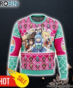 KonoSuba Ugly Christmas Sweater 3D For Men and Women