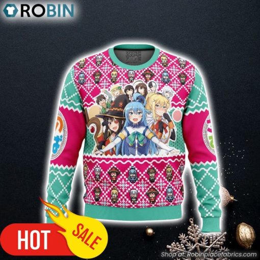 KonoSuba Ugly Christmas Sweater 3D For Men and Women