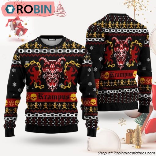 Krampus Horror Ugly Christmas Sweater