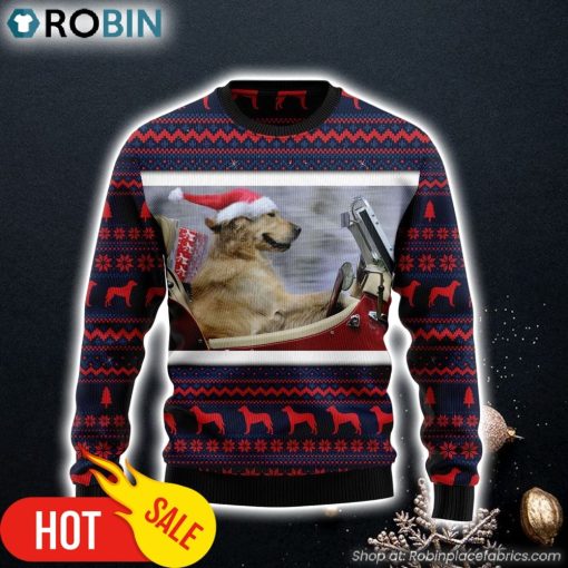 Labrador Retriever Ride Ugly Christmas Sweater Gift For Dog Lovers