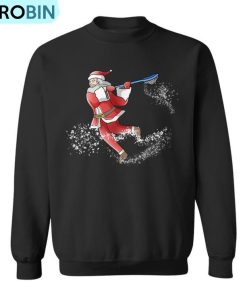 Lacrosse Santa Christmas Cool Lax Sport Ugly X-Mas Pajama Ugly Christmas Sweatshirt