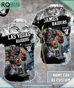 Las Vegas Raiders Mascot 3D Printed Summer Hawaiian Shirt