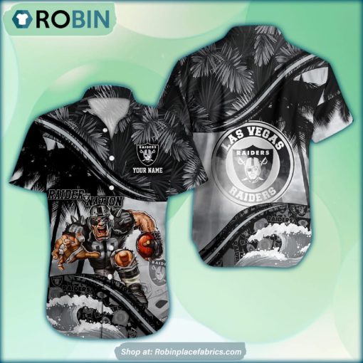 Las Vegas Raiders Mascot 3D Printed Summer Hawaiian Shirt Custom