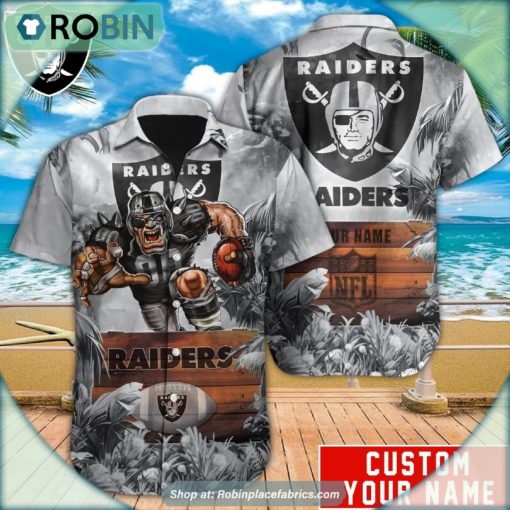 Las Vegas Raiders Mascot Football NFL Hawaiian Shirt