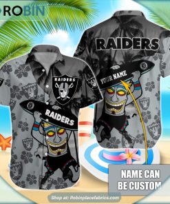 Las Vegas Raiders Tiki Man NFL Hawaiian Shirt