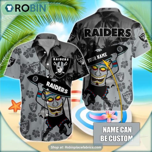 Las Vegas Raiders Tiki Man NFL Hawaiian Shirt
