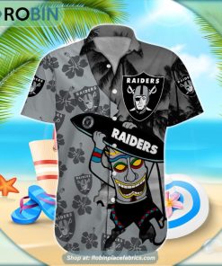 Las Vegas Raiders Tiki Man NFL Hawaiian Shirt