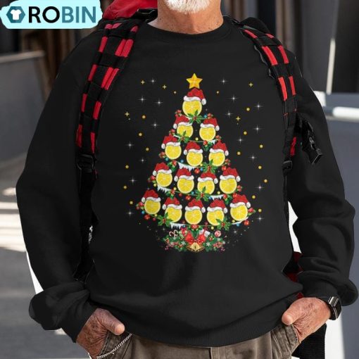 Lemon Lover Xmas Lemon Christmas Tree Ugly Christmas Sweatshirt