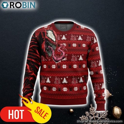 Let There Be Christmas Carnage Marvel Ugly Christmas Sweater 3D For Men and Women