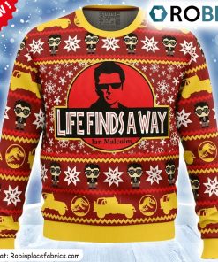 Life Finds A Way Jurassic Park Ugly Christmas Sweatshirt, Sweater