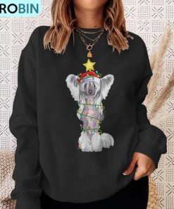 lighting-xmas-tree-matching-santa-chinese-crested-christmas-ugly-christmas-sweatshirt-4