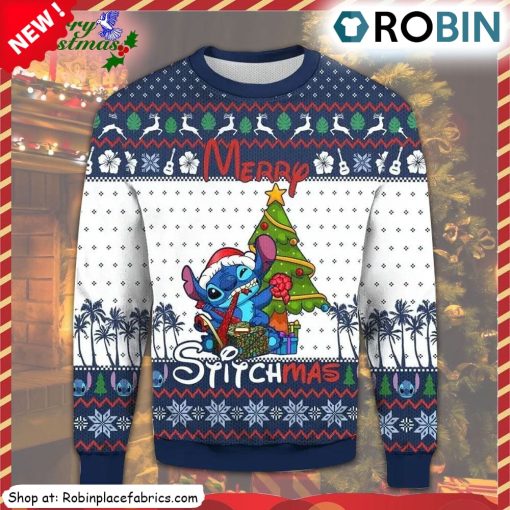 Lilo Stitch Stichmas Ugly Christmas Sweatshirt, Sweater