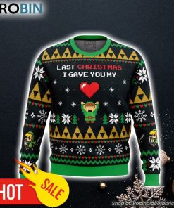 Link To My Heart Legend of Zelda Ugly Christmas Sweater 3D For Men and Women