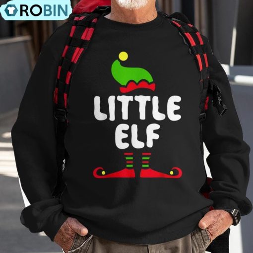 Little Elf Matching Christmas Ugly Christmas Sweatshirt