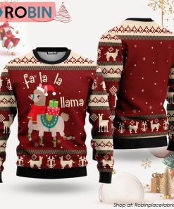 Llama Lalala Ugly Christmas Sweater