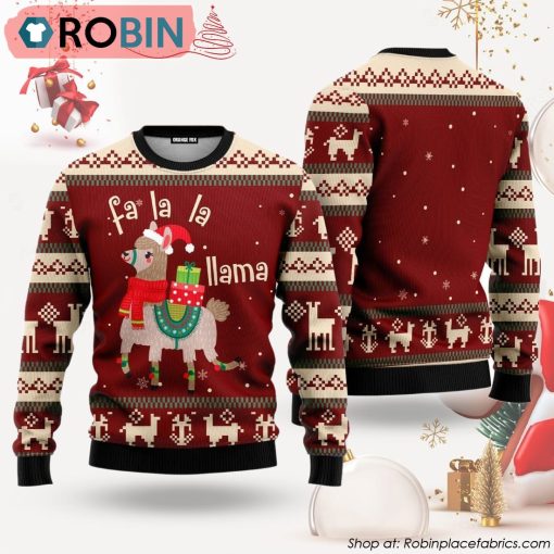 Llama Lalala Ugly Christmas Sweater