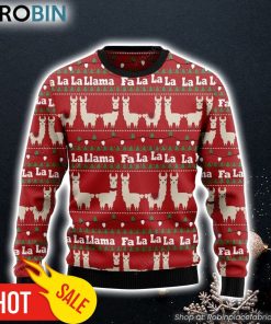 Llama Lalala Ugly Christmas Sweater, Perfect Gift and Outfit For Christmas Of Llama Lovers