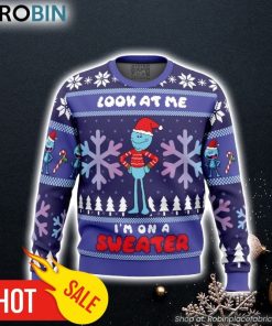 Look at Me Mr. Meeseeks Ugly Christmas Sweater 3D For Men and Women Look at Me Mr. Meeseeks Ugly Christmas Sweater 3D For Men and Women