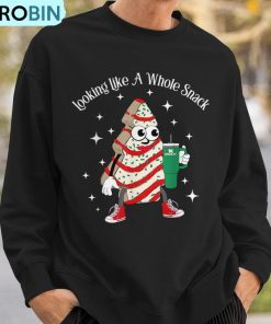 looking-like-a-whole-snack-christmas-tree-snack-cake-xmas-ugly-christmas-sweatshirt-3