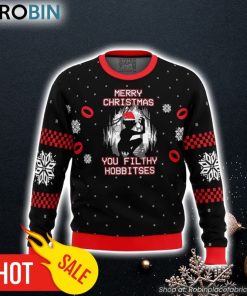 Lord of the Rings Filthy Hobitses Ugly Christmas Sweater 3D For Men and Women