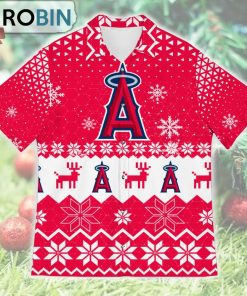 Los Angeles Angels Ugly Christmas Design Short Sleeve Shirt