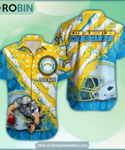 Los Angeles Chargers Mascot American Flag NFL Hawaiian Shirt