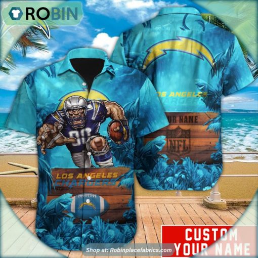 Los Angeles Chargers Mascot Football NFL Hawaiian Shirt