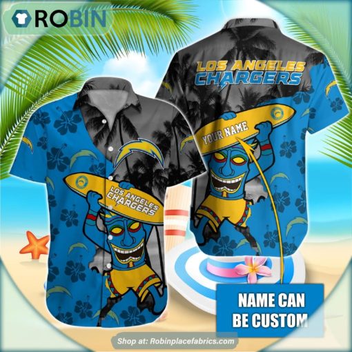 Los Angeles Chargers Tiki Man NFL Hawaiian Shirt