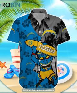 Los Angeles Chargers Tiki Man NFL Hawaiian Shirt