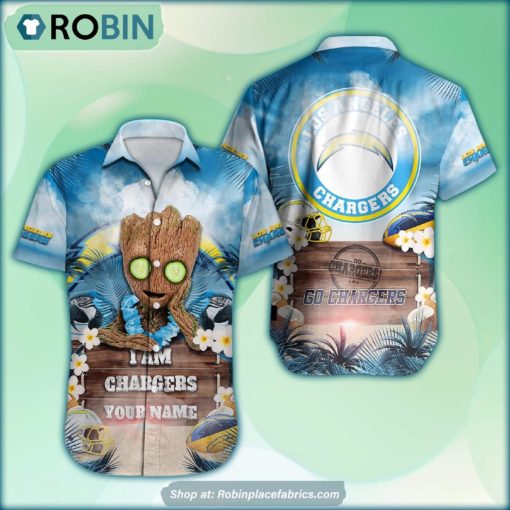 Los Angeles Chargers x Baby Groot Summer Hawaiian Shirt
