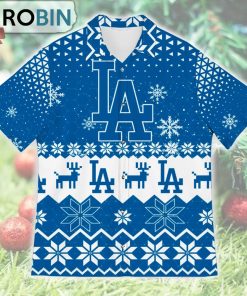 Los Angeles Dodgers Ugly Christmas Design Short Sleeve Shirt