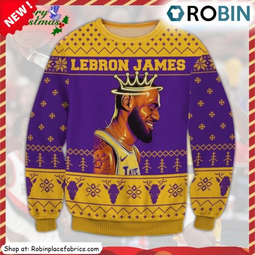 Los Angeles Lakers Lebron James Ugly Christmas Sweatshirt, Sweater