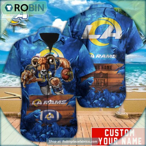 Los Angeles Rams Mascot Football NFL Hawaiian Shirt