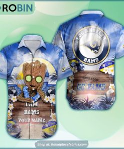 Los Angeles Rams x Baby Groot Summer Hawaiian Shirt