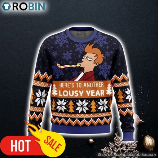 Lousy Year Futurama Ugly Christmas Sweater 3D For Men and Women