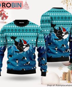 Love Oracle Whale Ugly Christmas Sweater