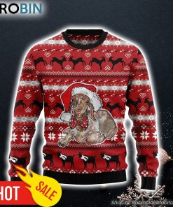 Lovely Santa Goat Ugly Christmas Sweater, Perfect Outfit For Christmas Of Goat Lovers